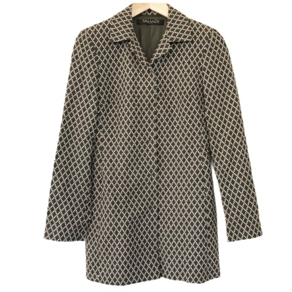 Tahari Petite long blazer coat sz Small